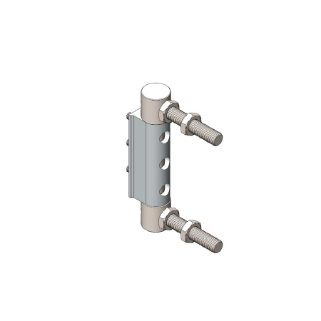 Double gate hinge, stainless steel - NIKO - HELM HELLAS SA